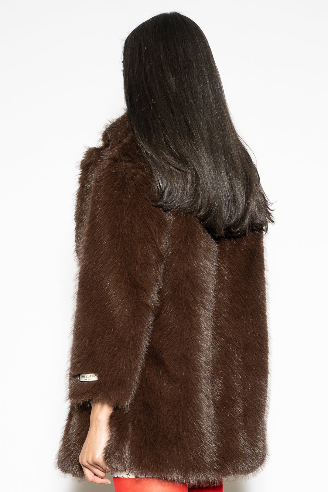 Heavy Wool Faux Fur Chocolate Coat