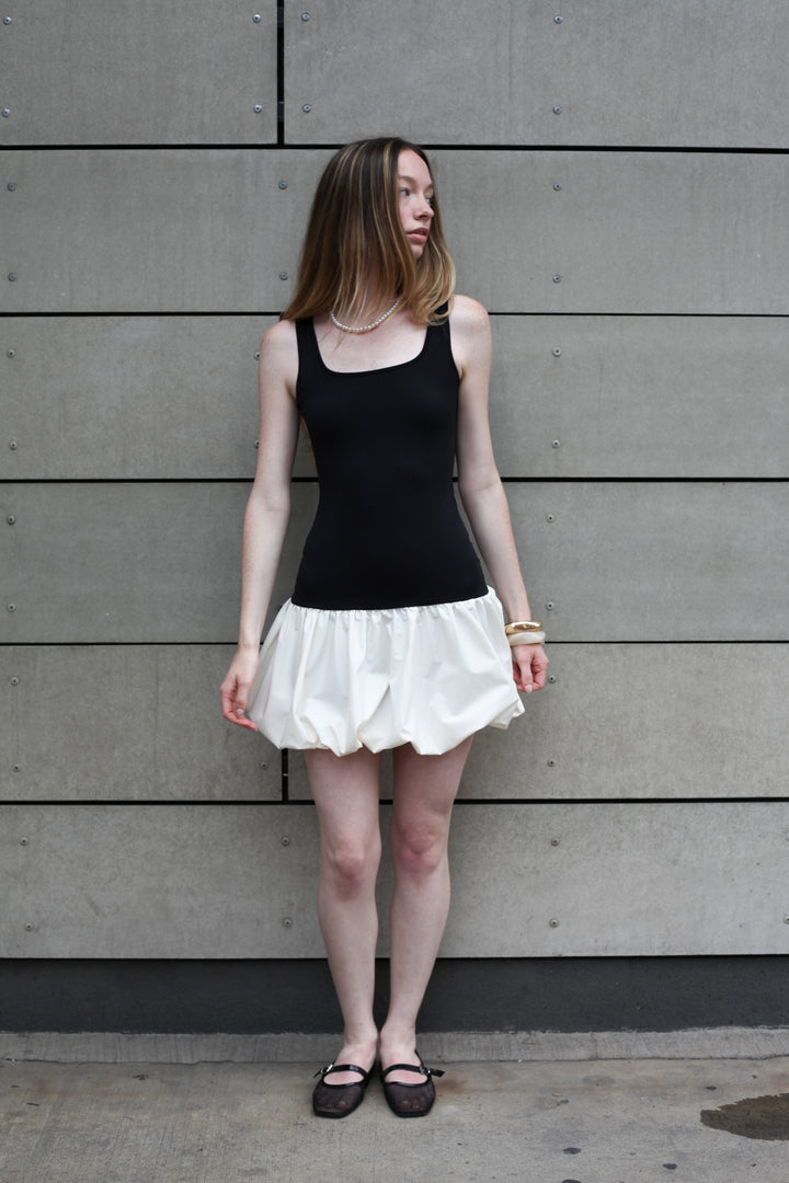 Cotton Two Tone Bubble Dress