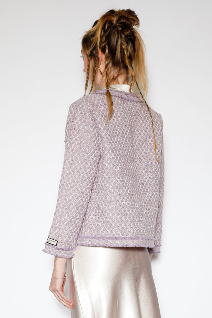 Lavender Wool Tweed Blazer