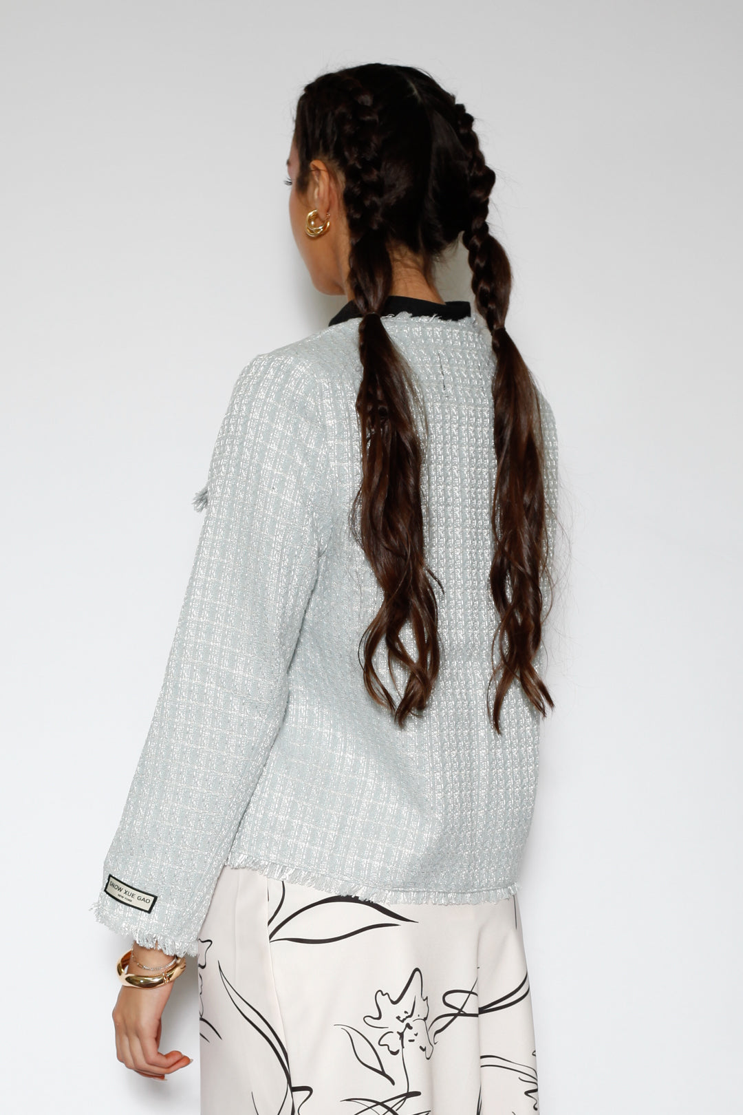 Icy Blue Wool Blazer