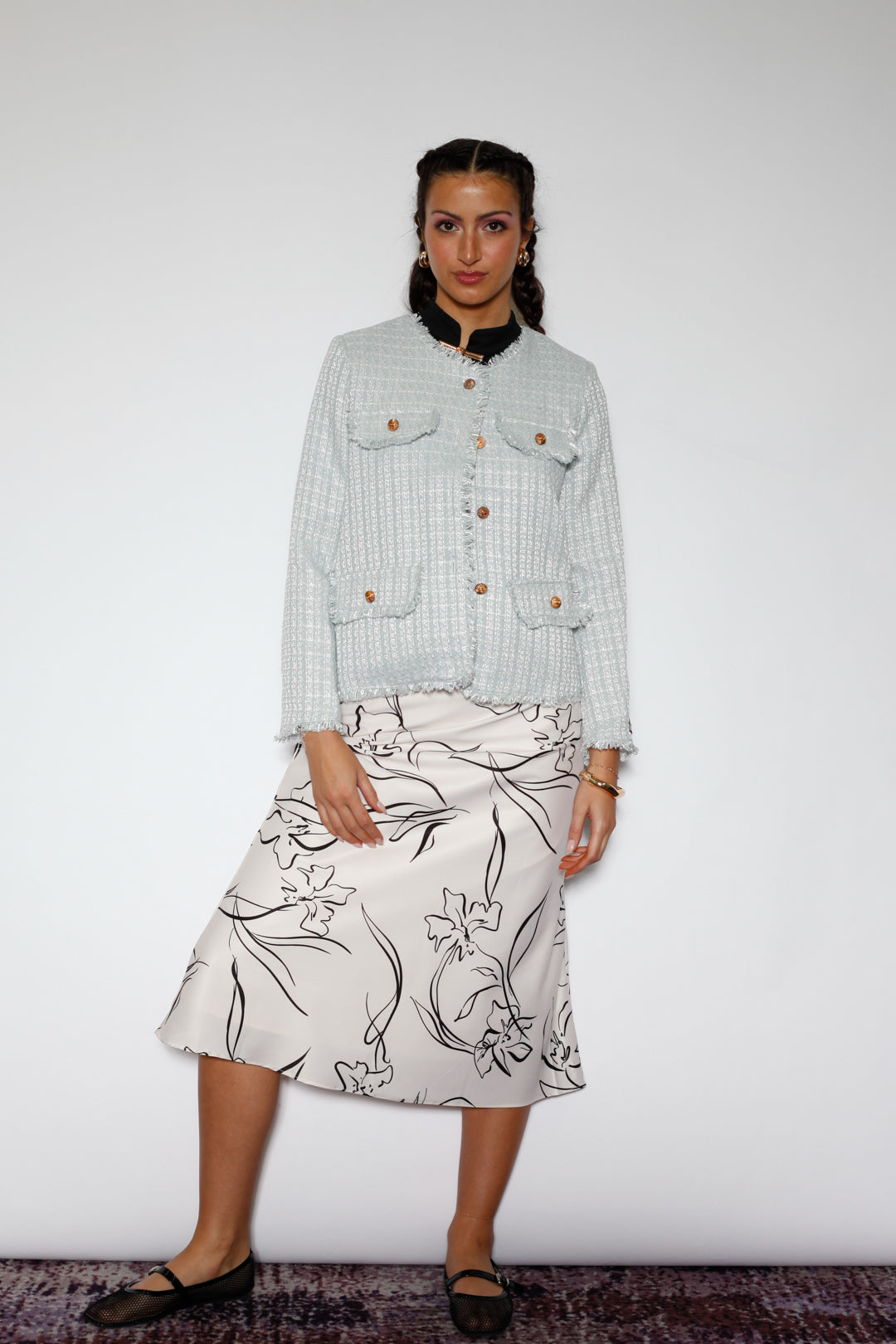 Icy Blue Wool Blazer