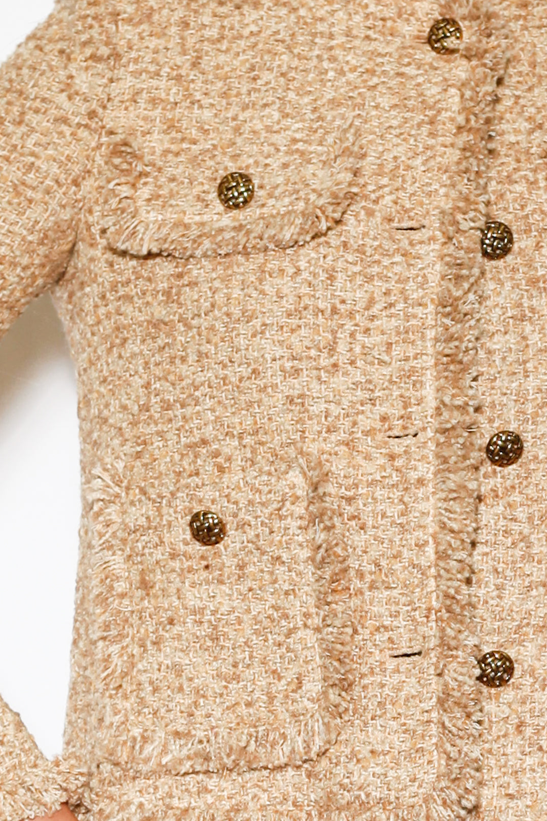 Brown Wool Tweed Blazer
