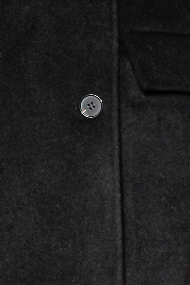 Merino Wool Black Tailored Blazer