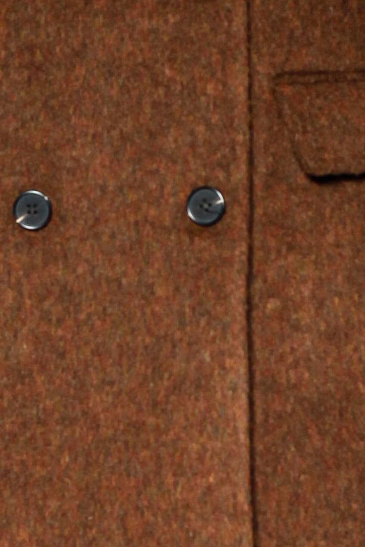 Merino Wool Brown Tailored Blazer
