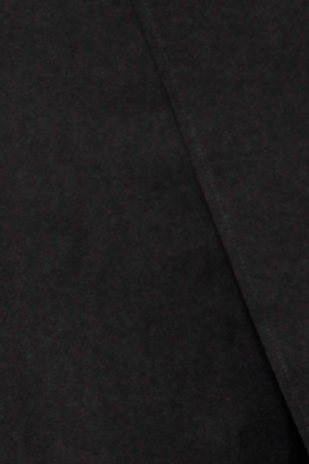 Black Wool Asymmetric Wide Leg Pants