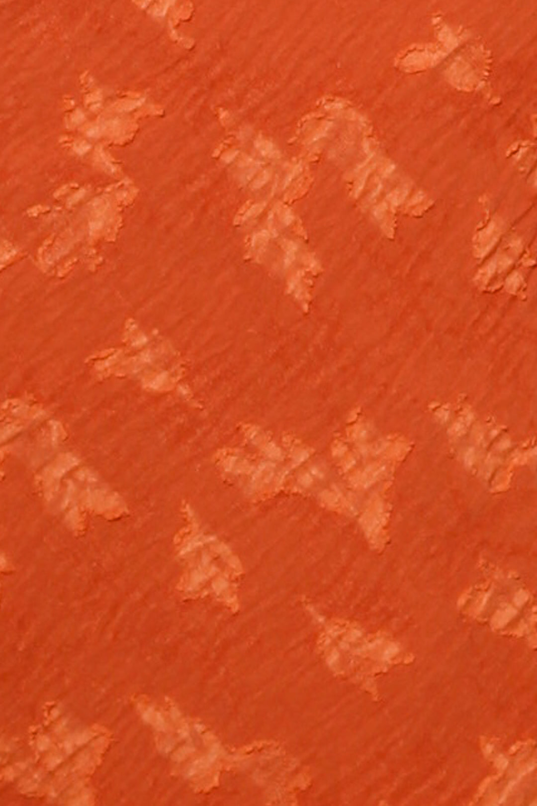 Cotton Textured Orange Floral Skirt