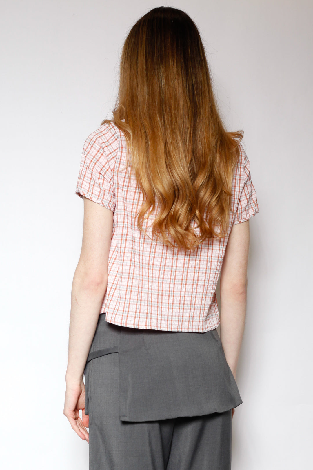 Cotton Pink Poplin Qipao Style Top