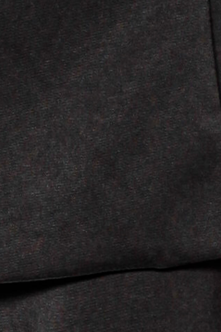 Light Wool Asymmetrical Black Skirt Pants