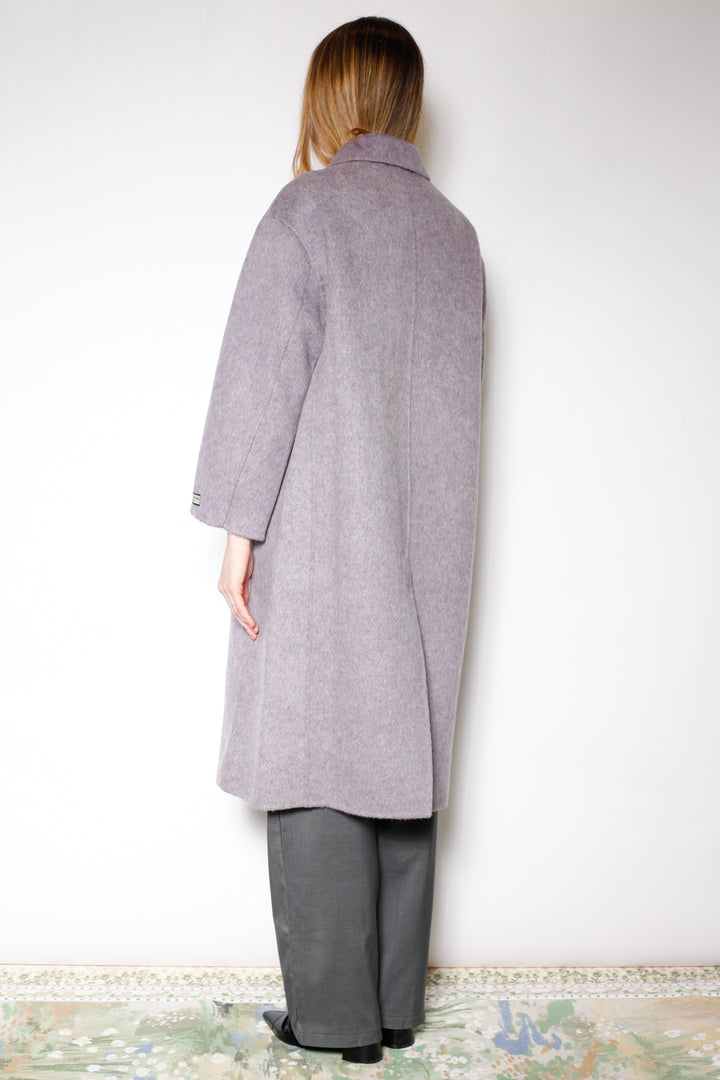 100% Merino Wool Lavender Drop Shoulder Coat
