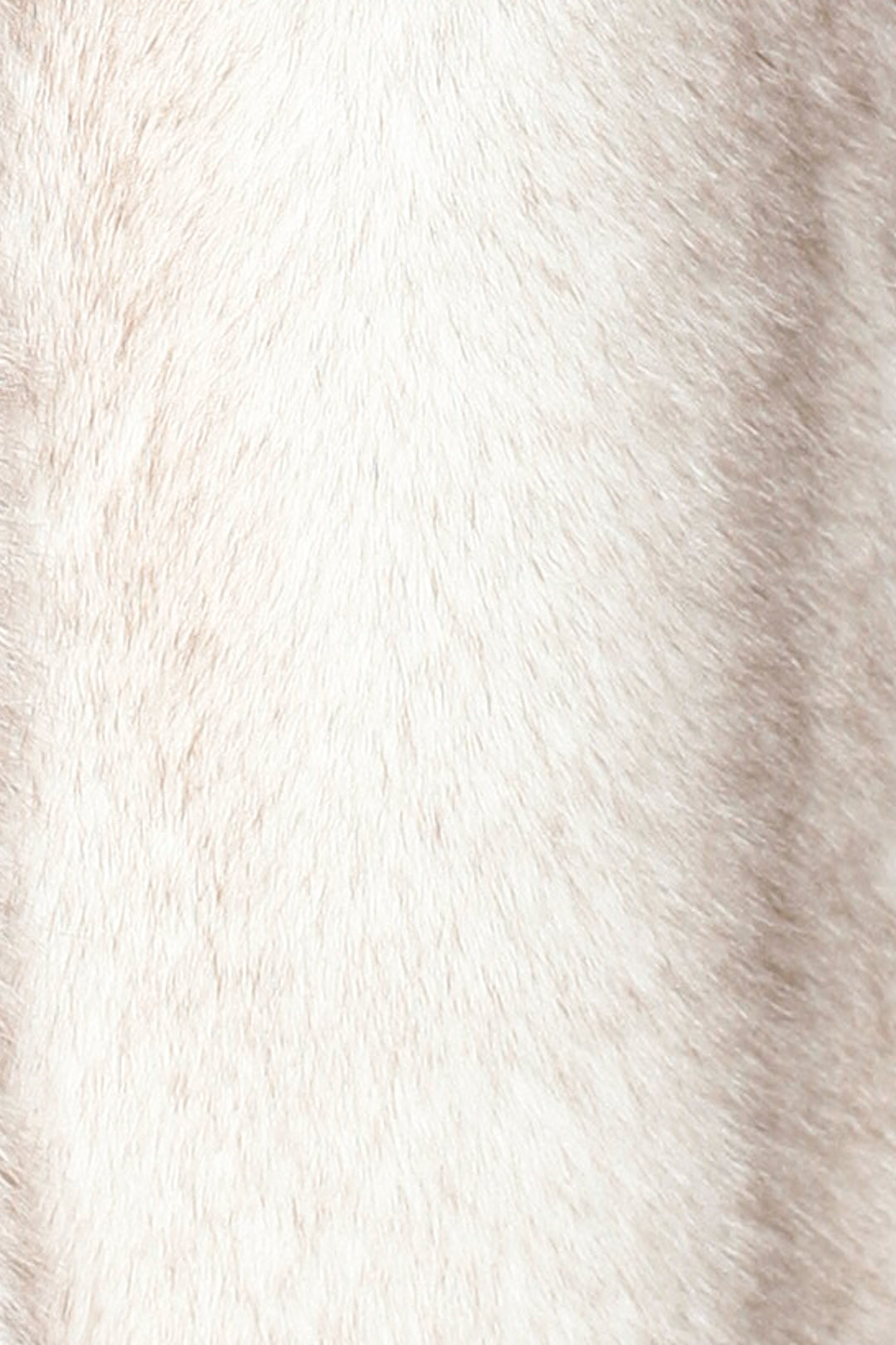 Heavy Wool Faux Fur White Coat