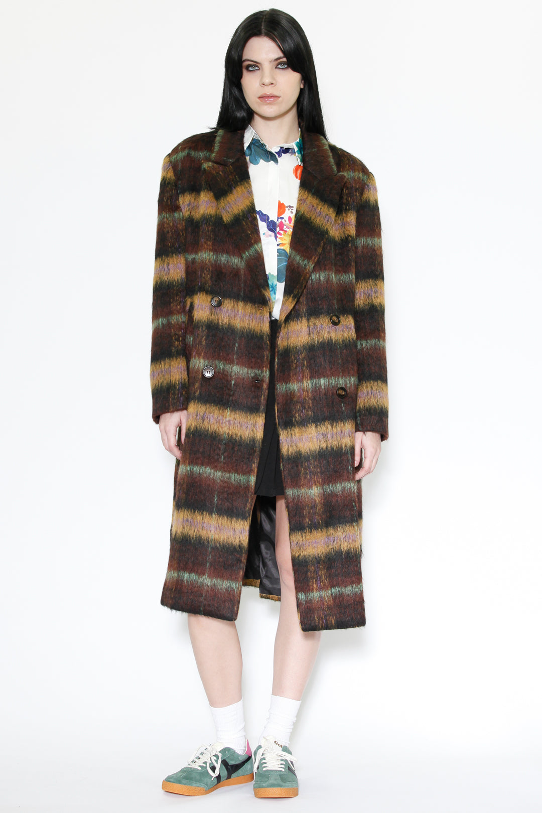 Snow Xue Gao Heavy Wool Brown Plaid Coat – SNOW XUE GAO