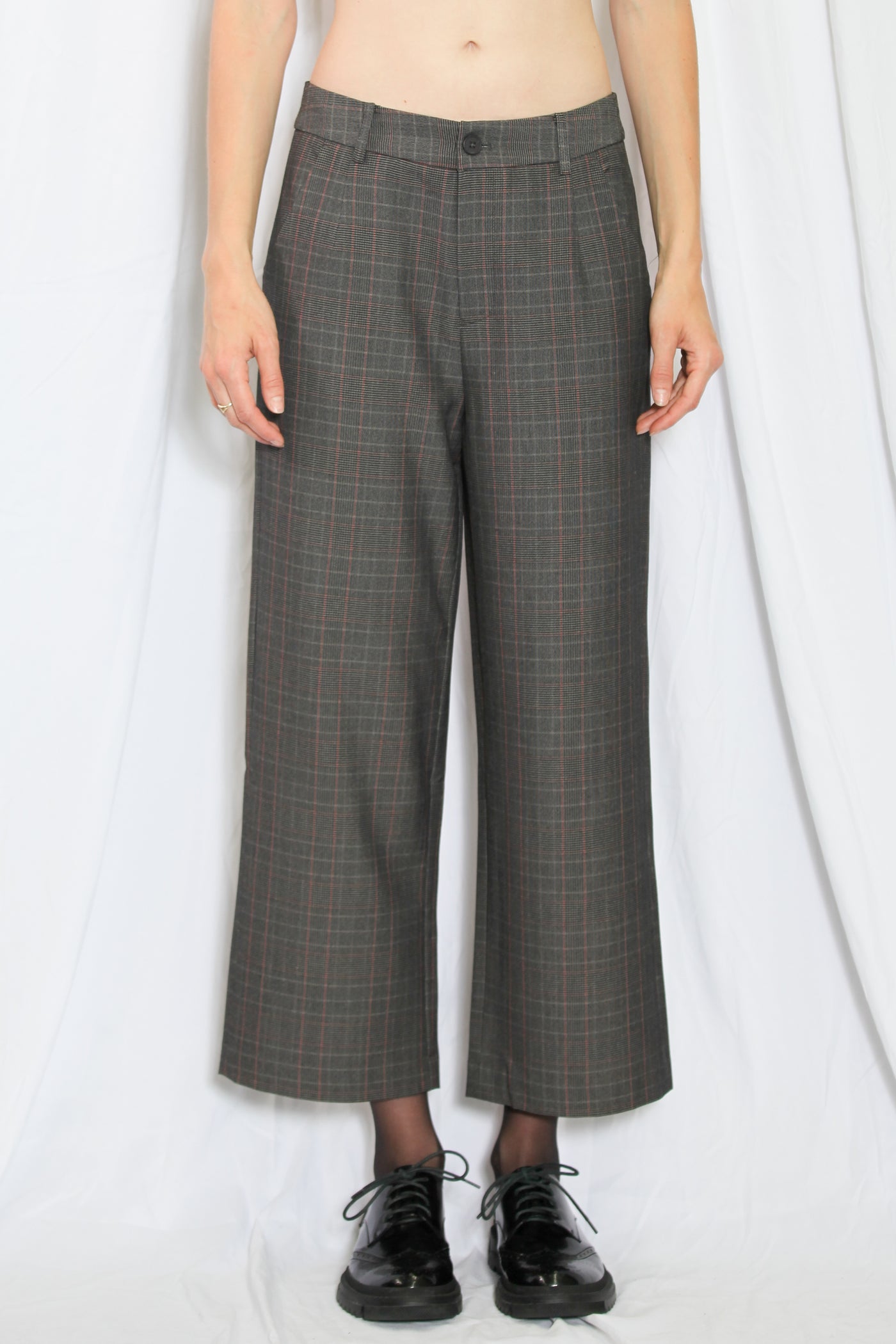 Tailored Cropped  Wide Leg Pants