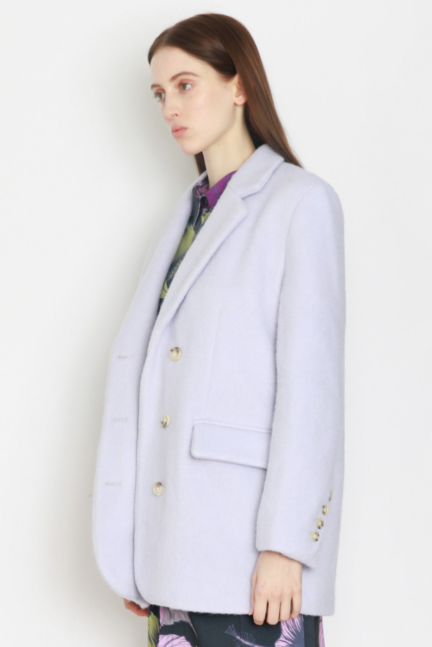 Heavy Wool Lavender Coat