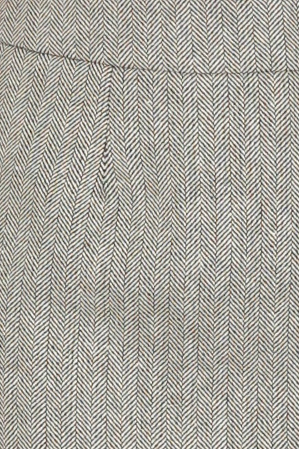 Wool Grey Tweed Mini Skirt