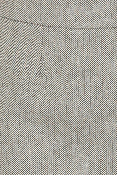 Wool Grey Tweed Mini Skirt