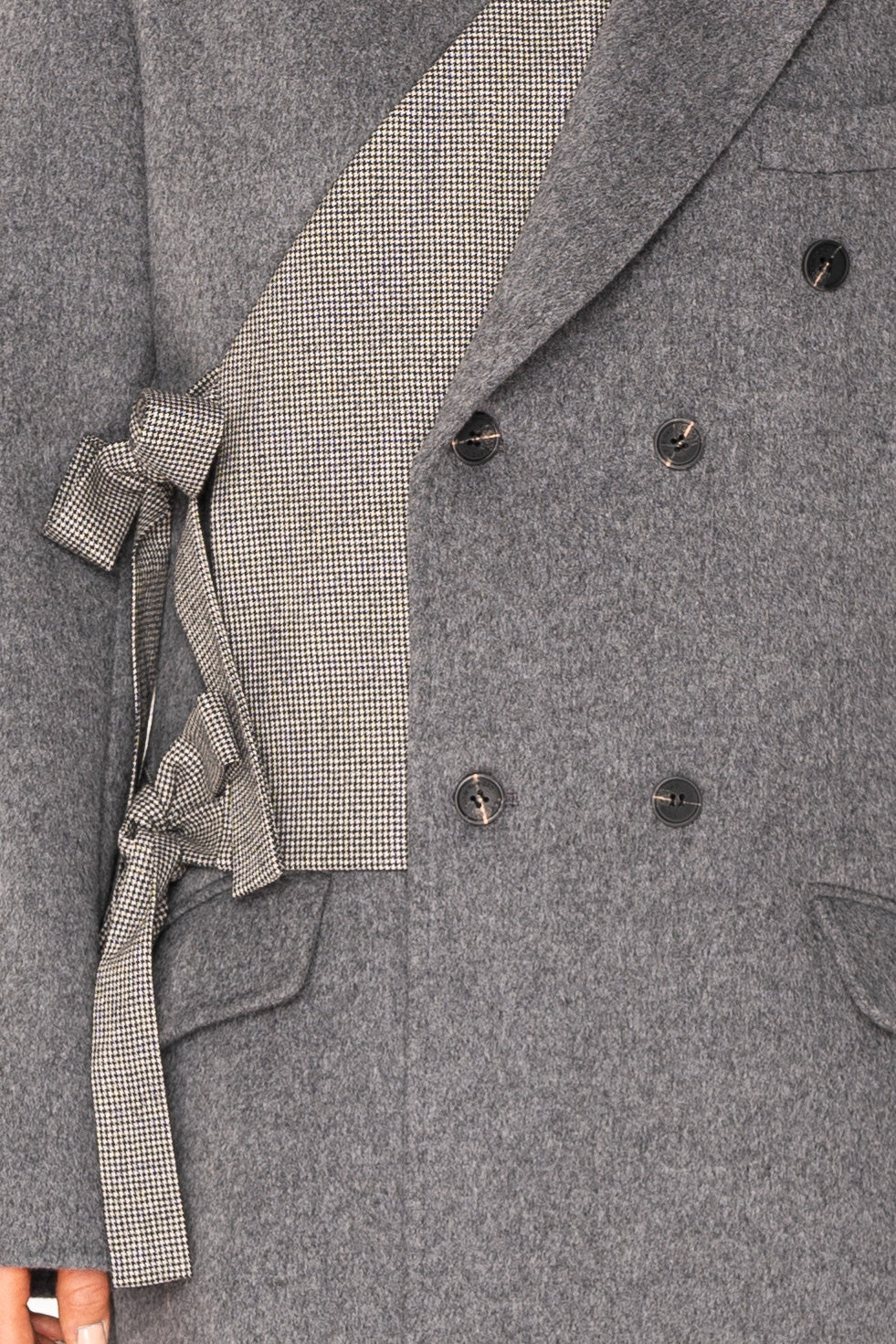 Heavy Wool Grey Double Breasted Coat